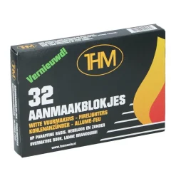 THM Houtskoolbarbecues>Aanmaakblokjes wit 32st