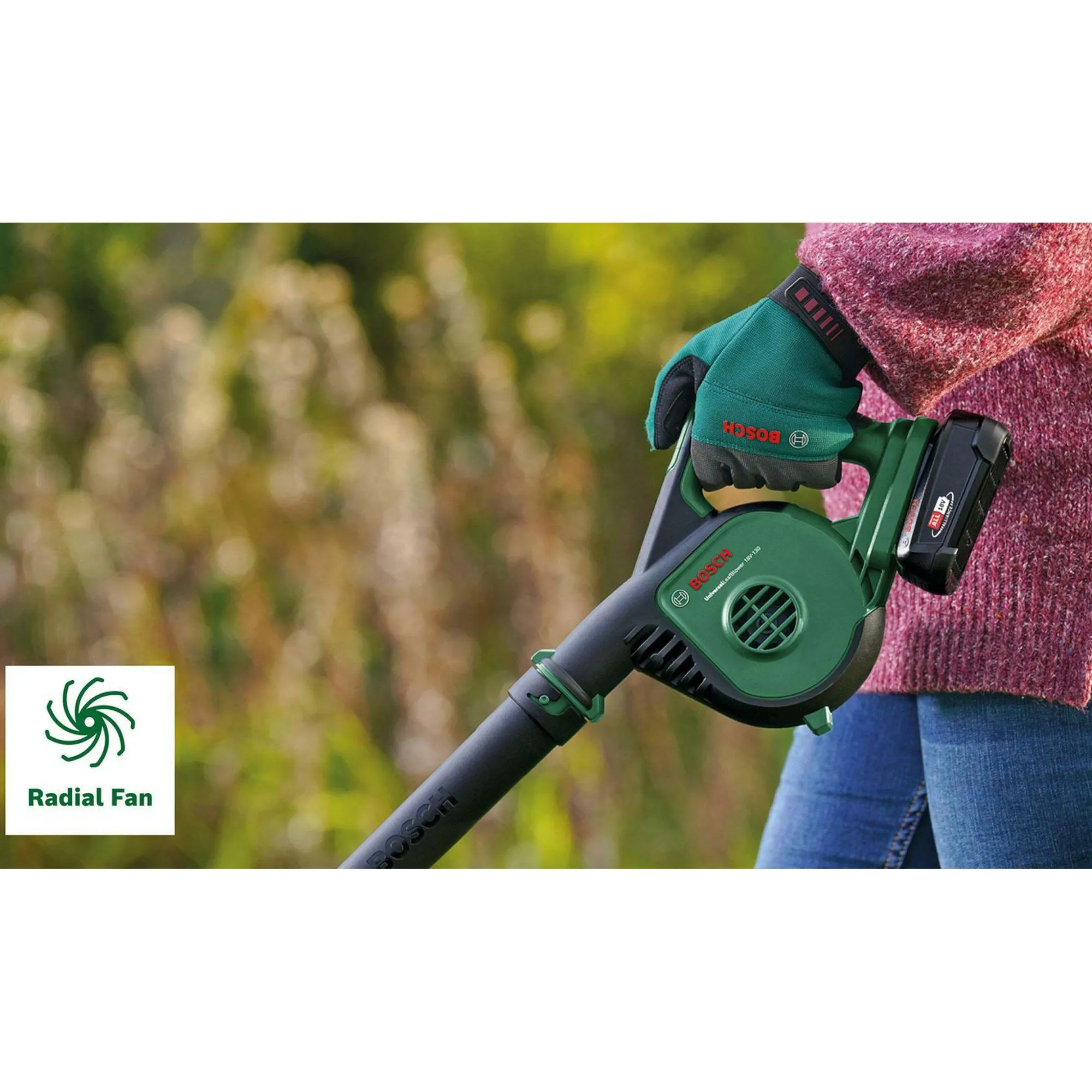 Bosch Tuinmachines>Accubladblazer UniversalLeafBlower 18V-130 Baretool