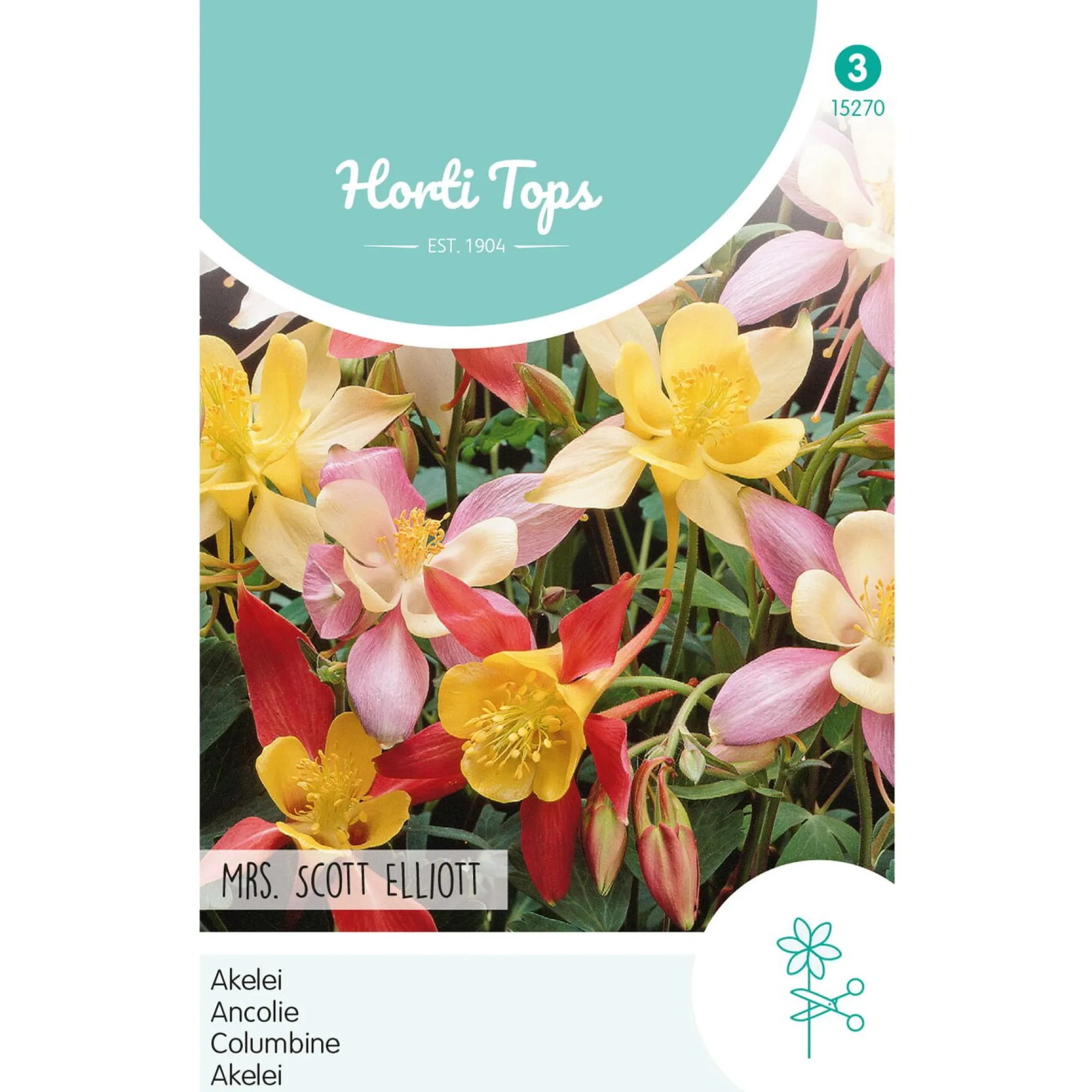 Horti Tops Moestuin>Akelei Mrs. Scott Elliott