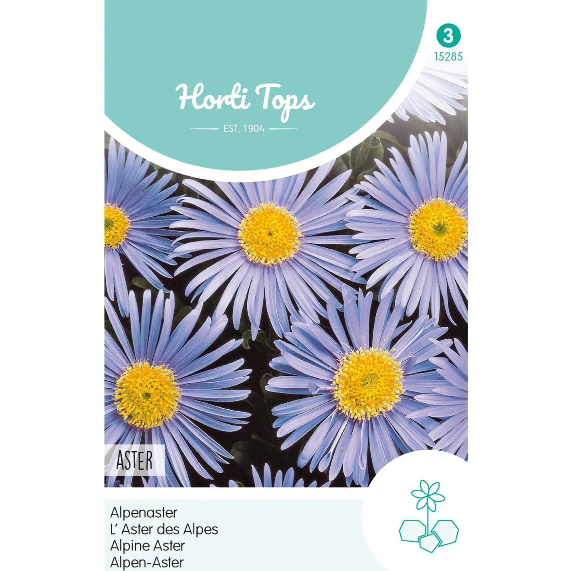 Horti Tops Moestuin>Alpenaster lichtblauw