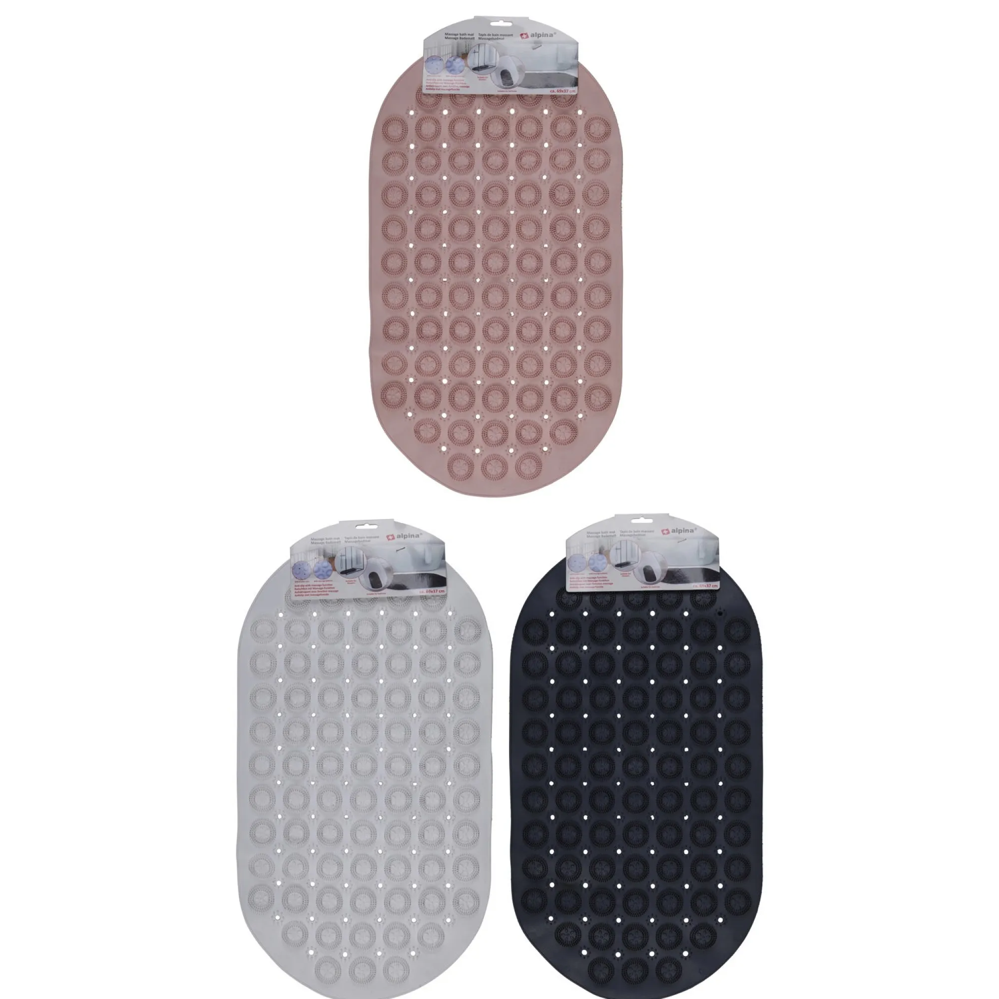 Alpina Badkameraccessoires>badmat met massagefunctie