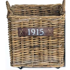 Van der Leeden Woondecoratie>Bak rotan met wielen 50 x 50 cm