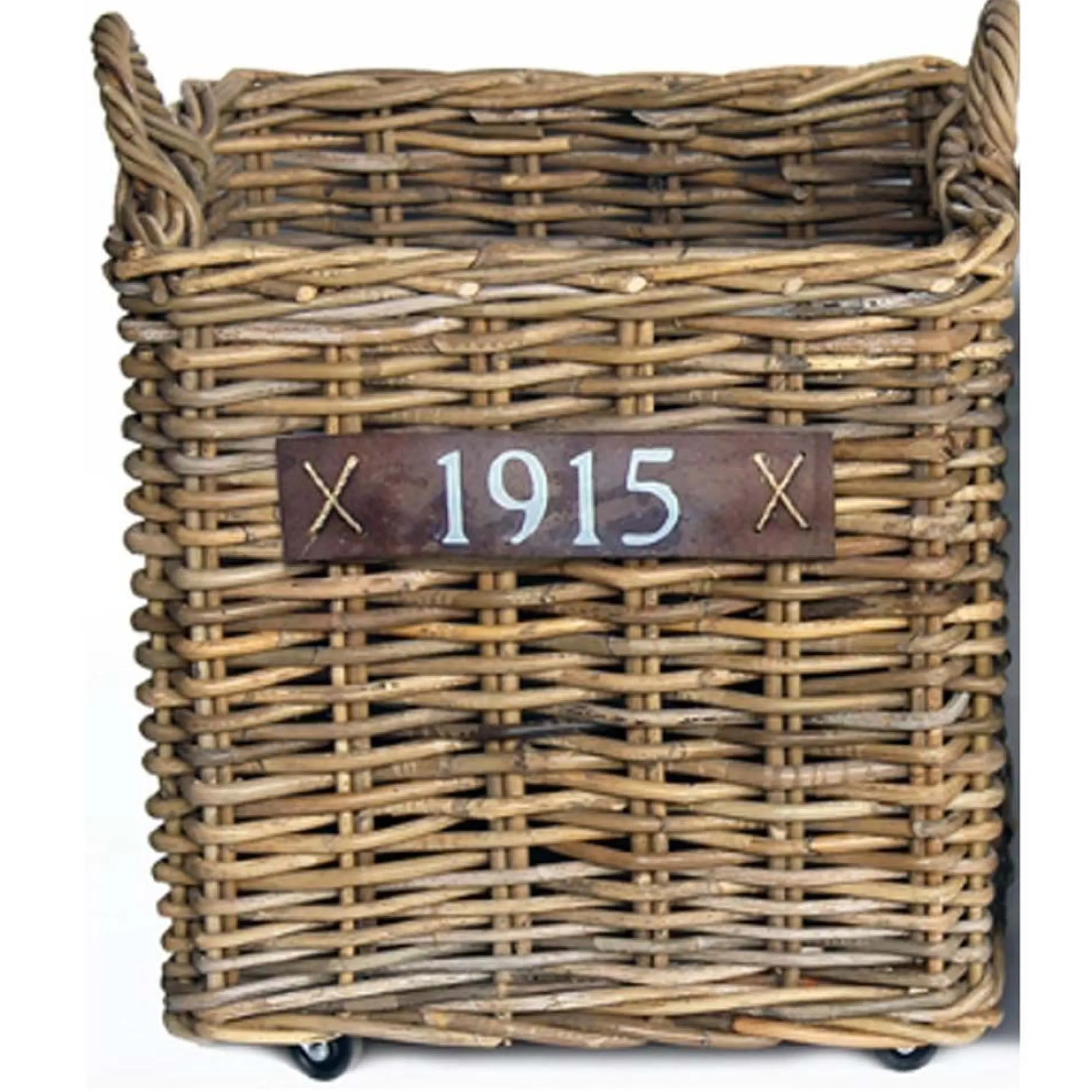 Van der Leeden Woondecoratie>Bak rotan met wielen 50 x 50 cm