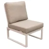 Bois le Duc Loungesets>Bank tussen Foxton wit met kussens