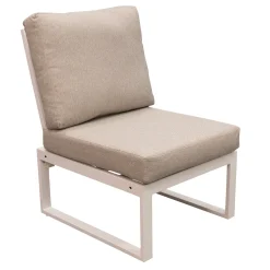 Bois le Duc Loungesets>Bank tussen Foxton wit met kussens