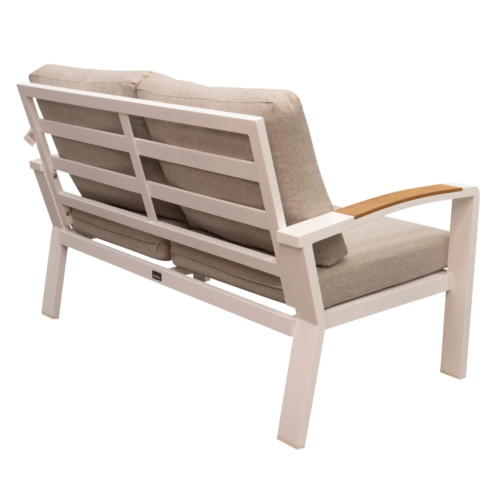 Bois le Duc Loungesets>Bank 2-zit Foxton wit met kussens