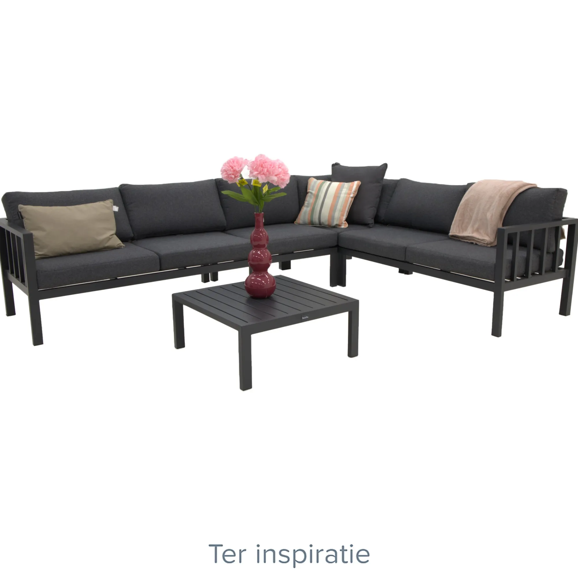 Bois le Duc Loungesets>Bank 2-zit links Trento Antraciet