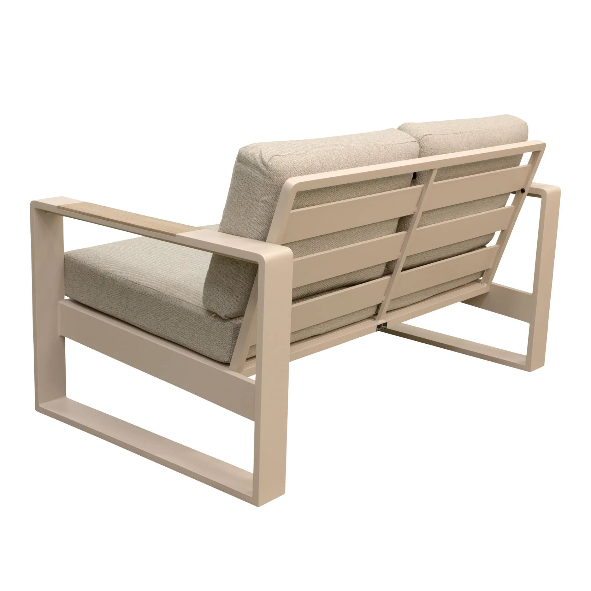 Bois le Duc Loungesets>Bank 2-zit Malviza latte met kussens