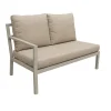 Bois le Duc Loungesets>Bank 2-zit rechts Brozzi milky grey met kussens