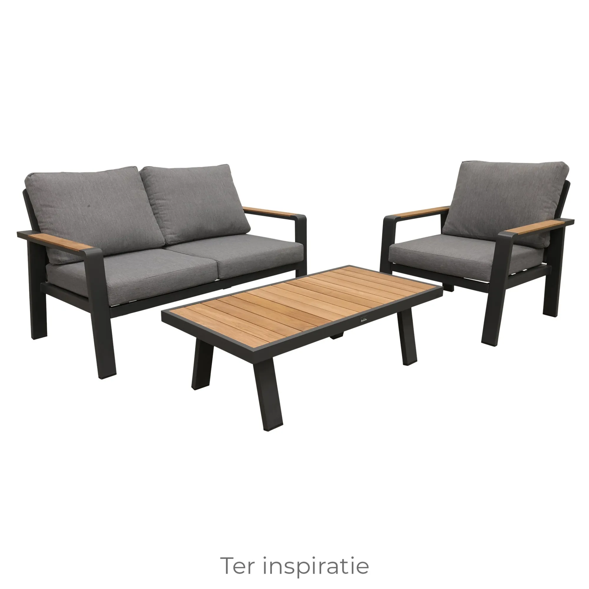 Bois le Duc Loungesets>Bank 2-zit rechts Foxton Antraciet