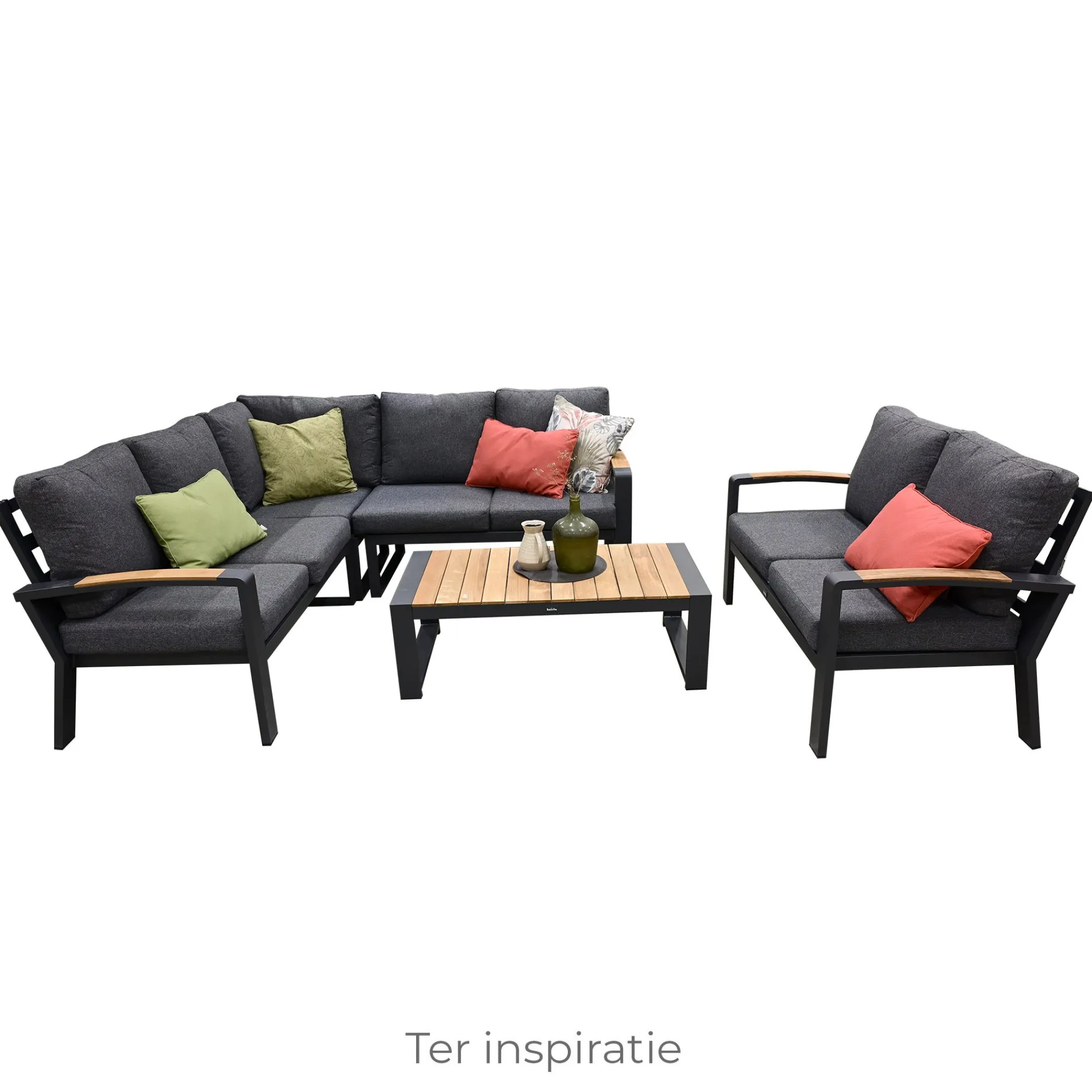 Bois le Duc Loungesets>Bank 2-zit rechts Foxton Antraciet