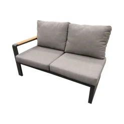 Bois le Duc Loungesets>Bank 2-zit rechts Salvo Antraciet