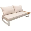 Bois le Duc Loungesets>Bank 2-zits links Frullo crème met kussens