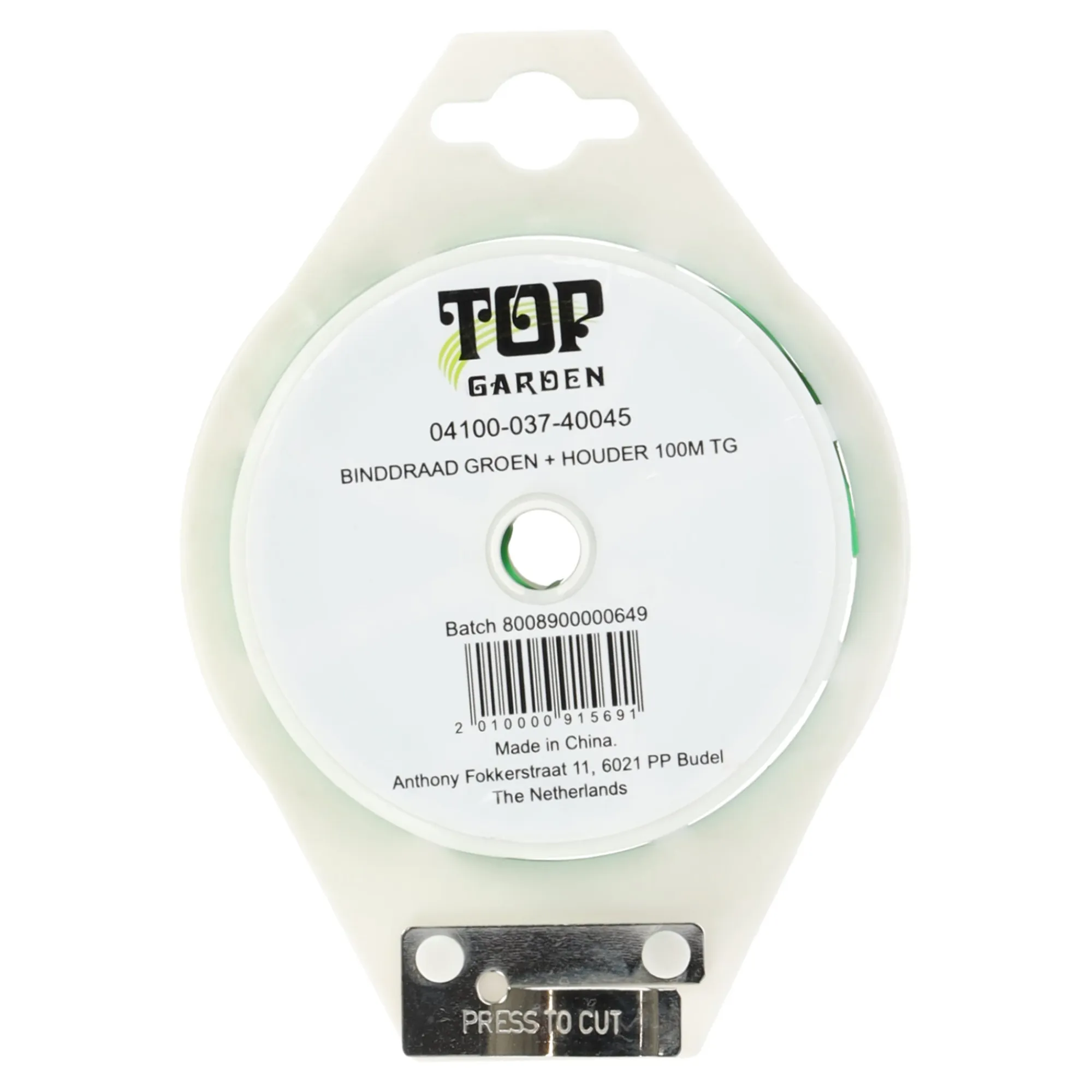 Bel Garden Moestuin>Binddraad groen + houder 100m