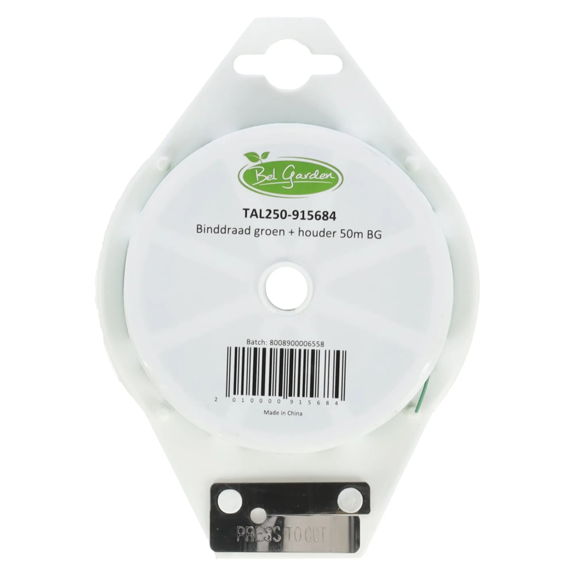 Bel Garden Moestuin>Binddraad groen + houder 50m