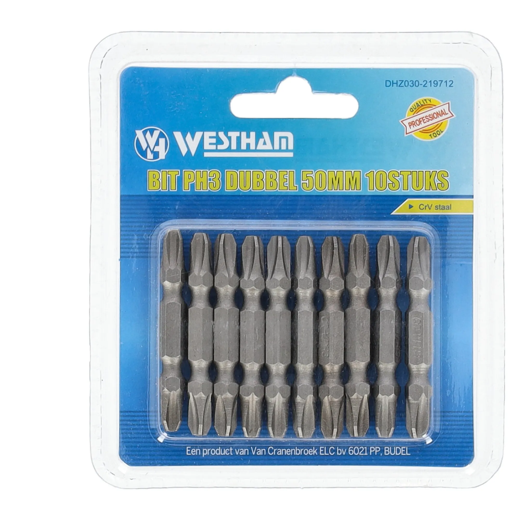 Westham Toebehoren Elektrisch Gereedschap>Bit PH3 dubbel 50 mm 10st
