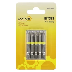 Lotus Toebehoren Elektrisch Gereedschap>Bitset pro 5-delig PZ2