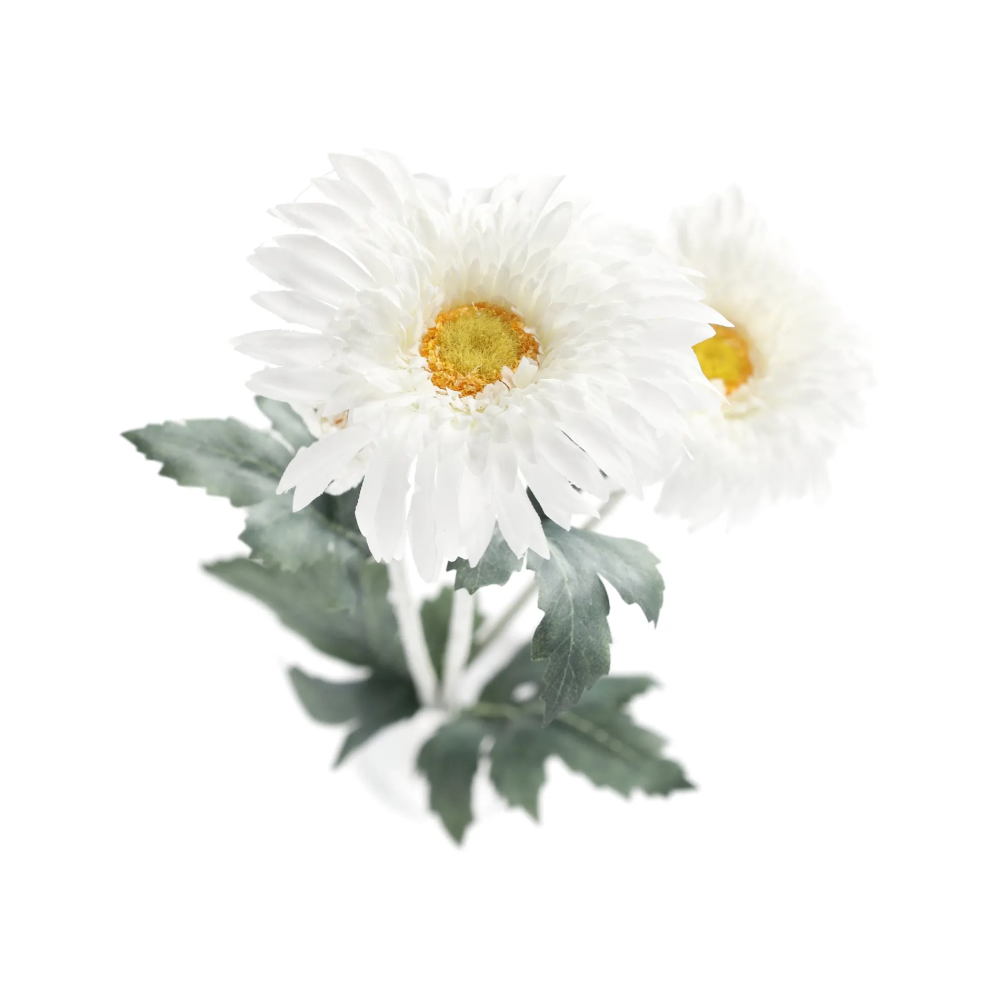 Decoris Kunstplanten En Kunstbloemen>Bloem op steel wit 68 cm
