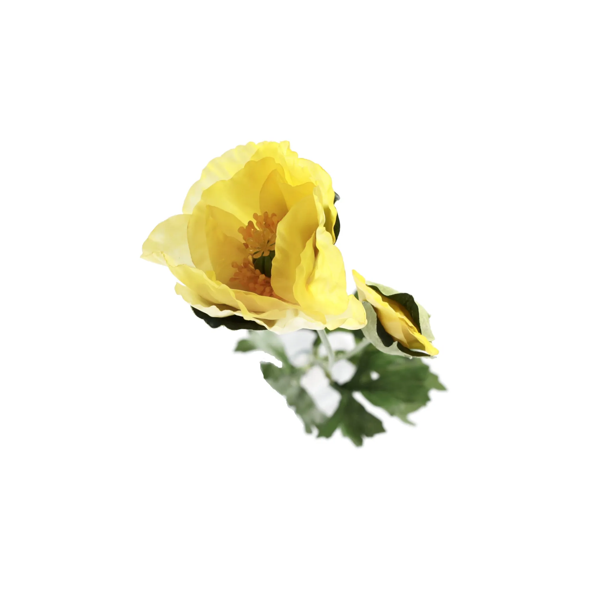 Kunstplanten En Kunstbloemen>Bloem Poppy geel 60 cm
