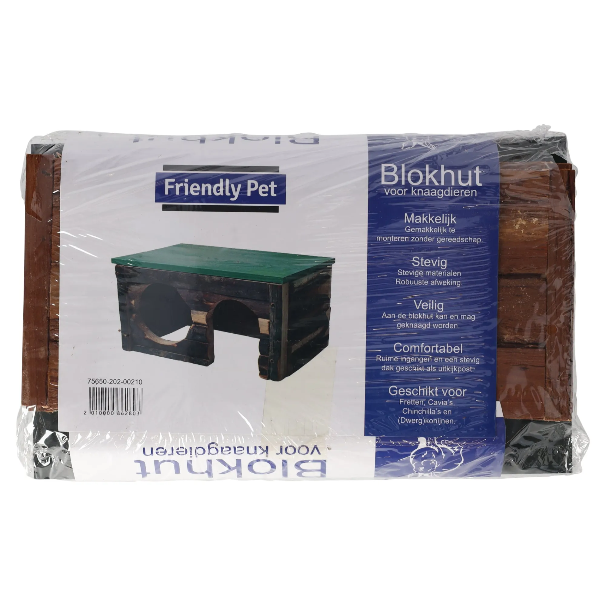 Friendly Pet Kooien En Hokken Knaagdier>Blokhut hout large