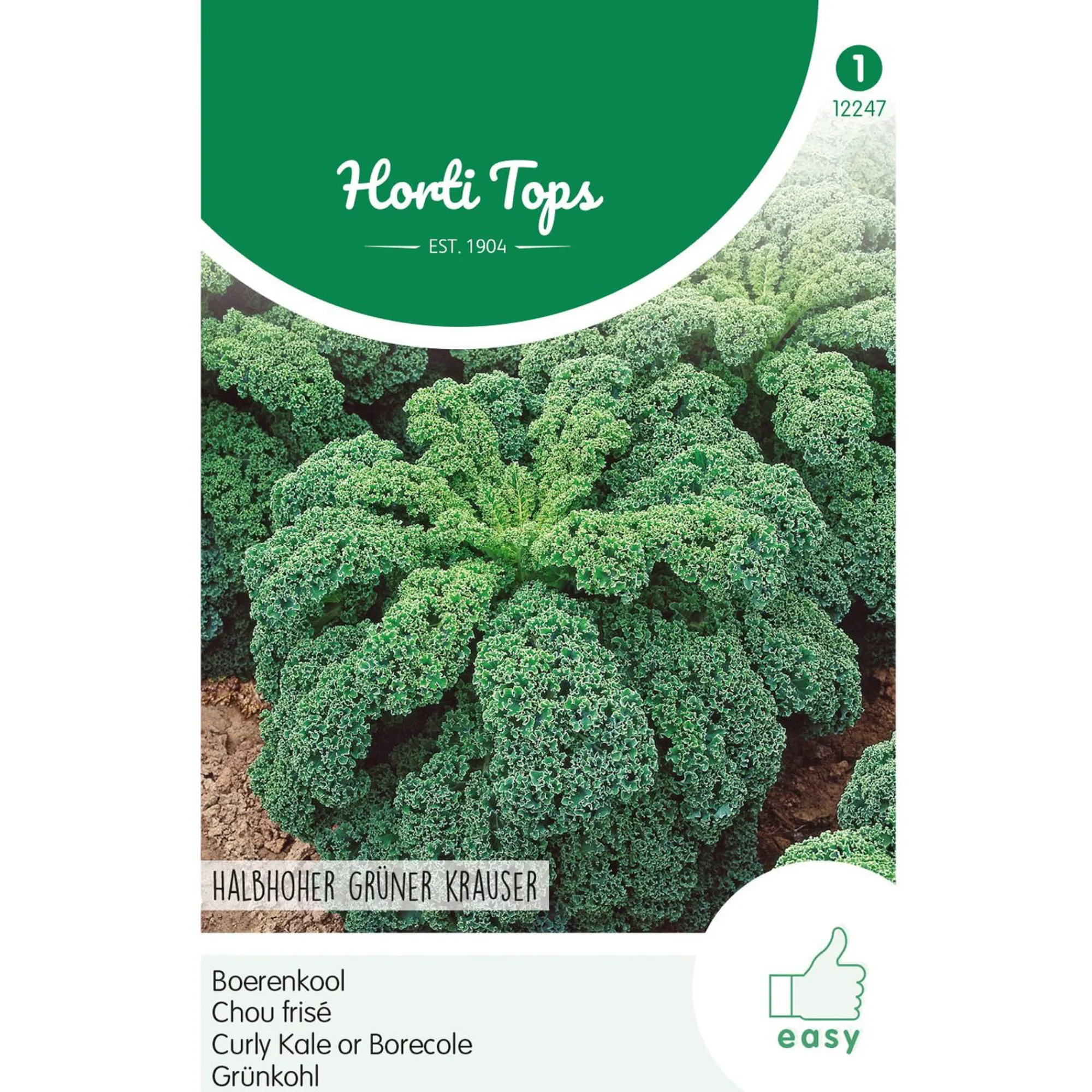 Horti Tops Moestuin>Boerenkool middelhoge fijne krul