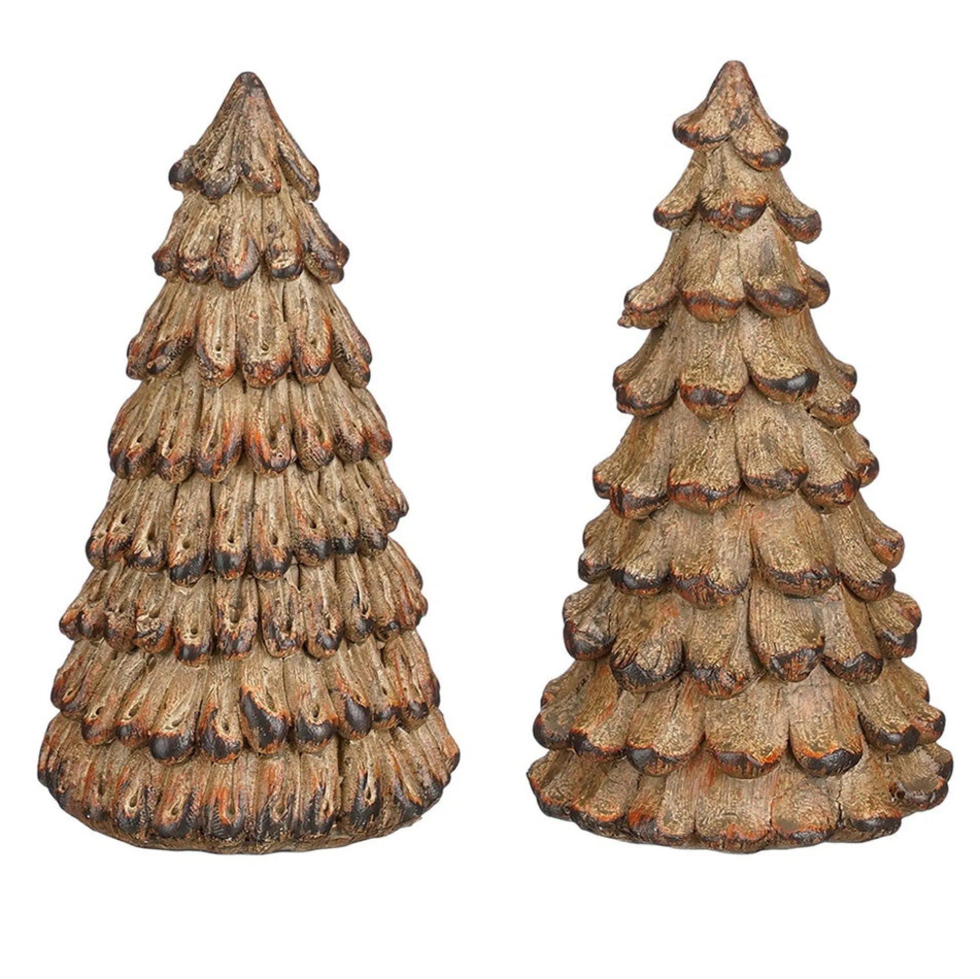 Mica Decorations Kerstdecoratie>Boom deco hout 12 cm