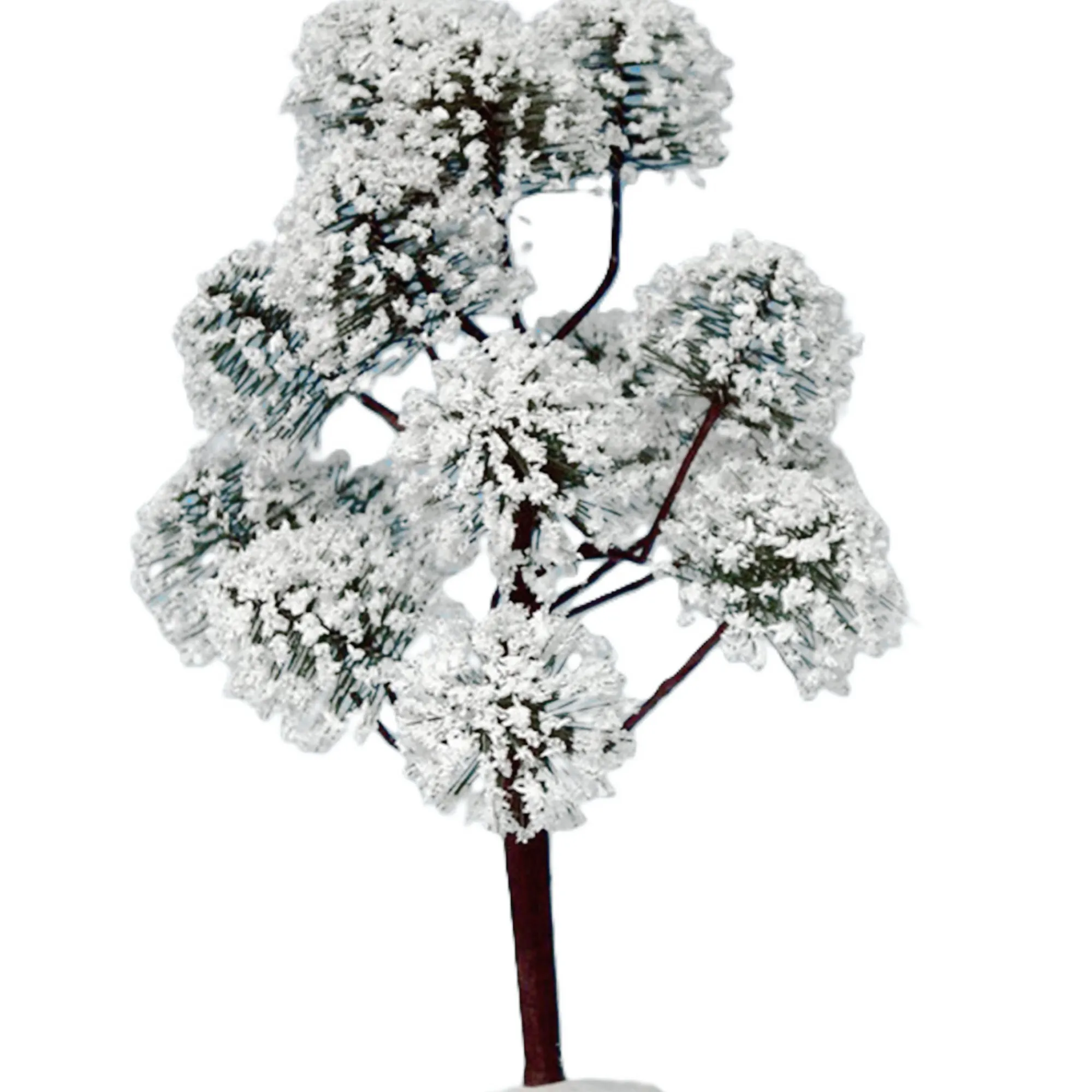 Kerstdorp>Boom met sneeuw