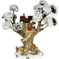Kerstdorp>Boomhut kerstdorp 18cm