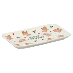 O'malley Kerstdecoratie>Bord Ginger Christmas 18x10cm