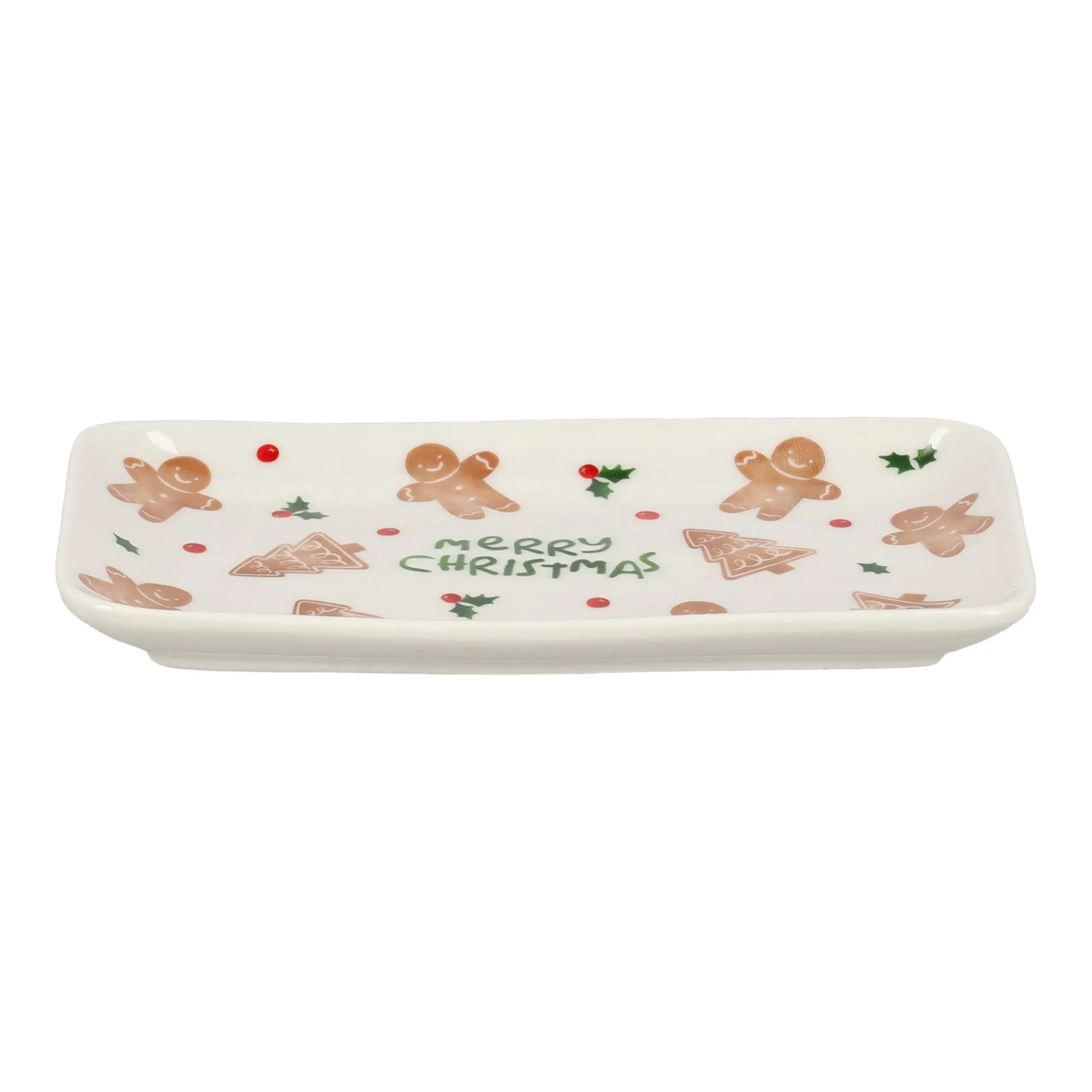 O'malley Kerstdecoratie>Bord Ginger Christmas 18x10cm