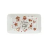 O'malley Kerstdecoratie>Bord Ginger Merry and bright 18x10cm