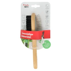 Friendly Pet Hondenverzorging>Borstel huisdier tweezijdig bamboo FP