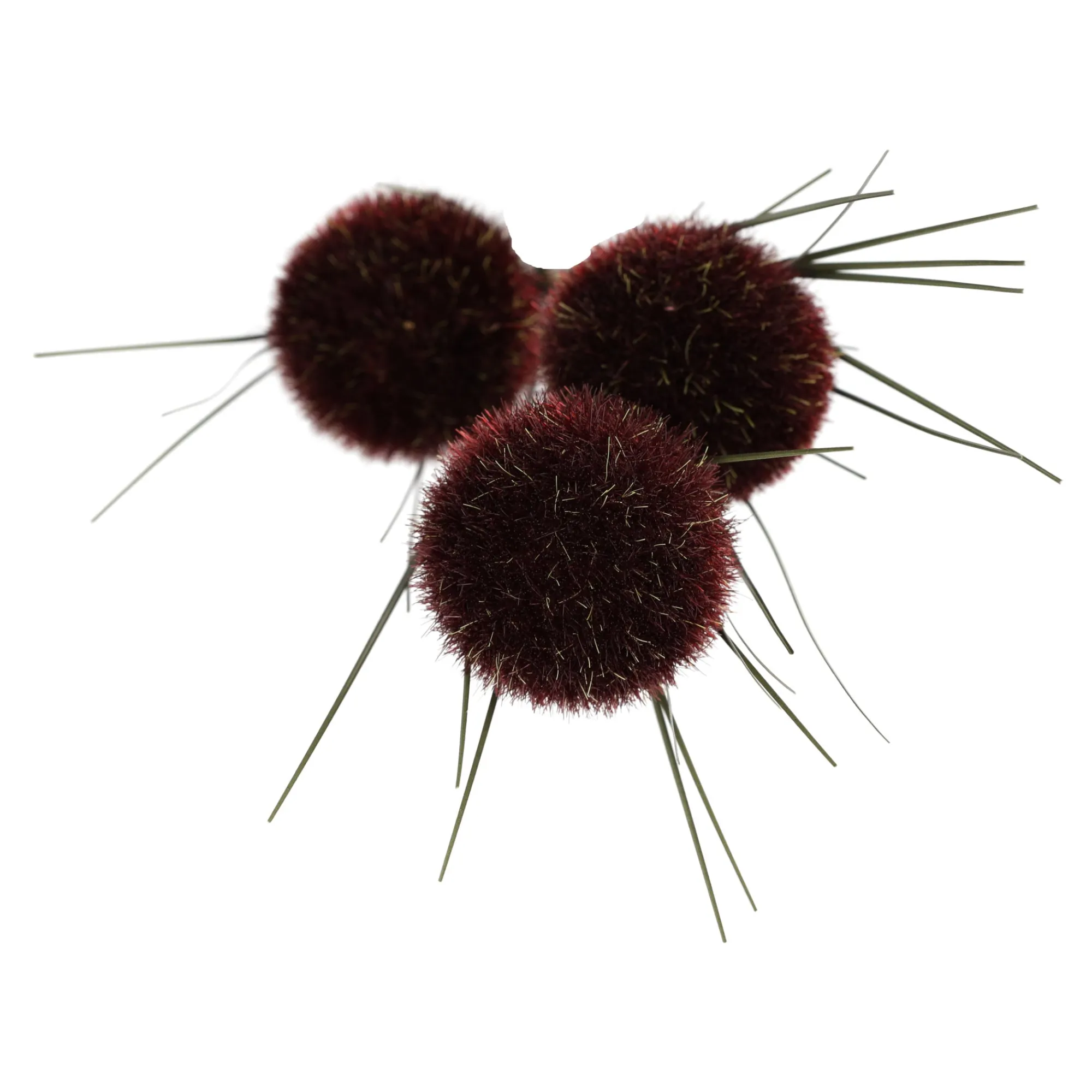 O'malley Kunstplanten En Kunstbloemen>Bruine grasbundel met bol 98 cm