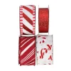Kerstdecoratie>Cadeaulint rood wit
