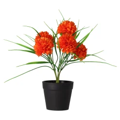 Kunstplanten En Kunstbloemen>Chrysant in pot roze, oranje, crème