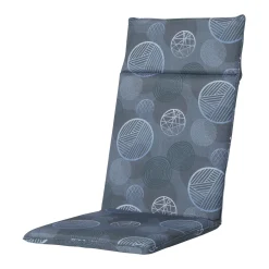 Madison Tuinkussens>Circle Blue kussen hoog uni 50x120