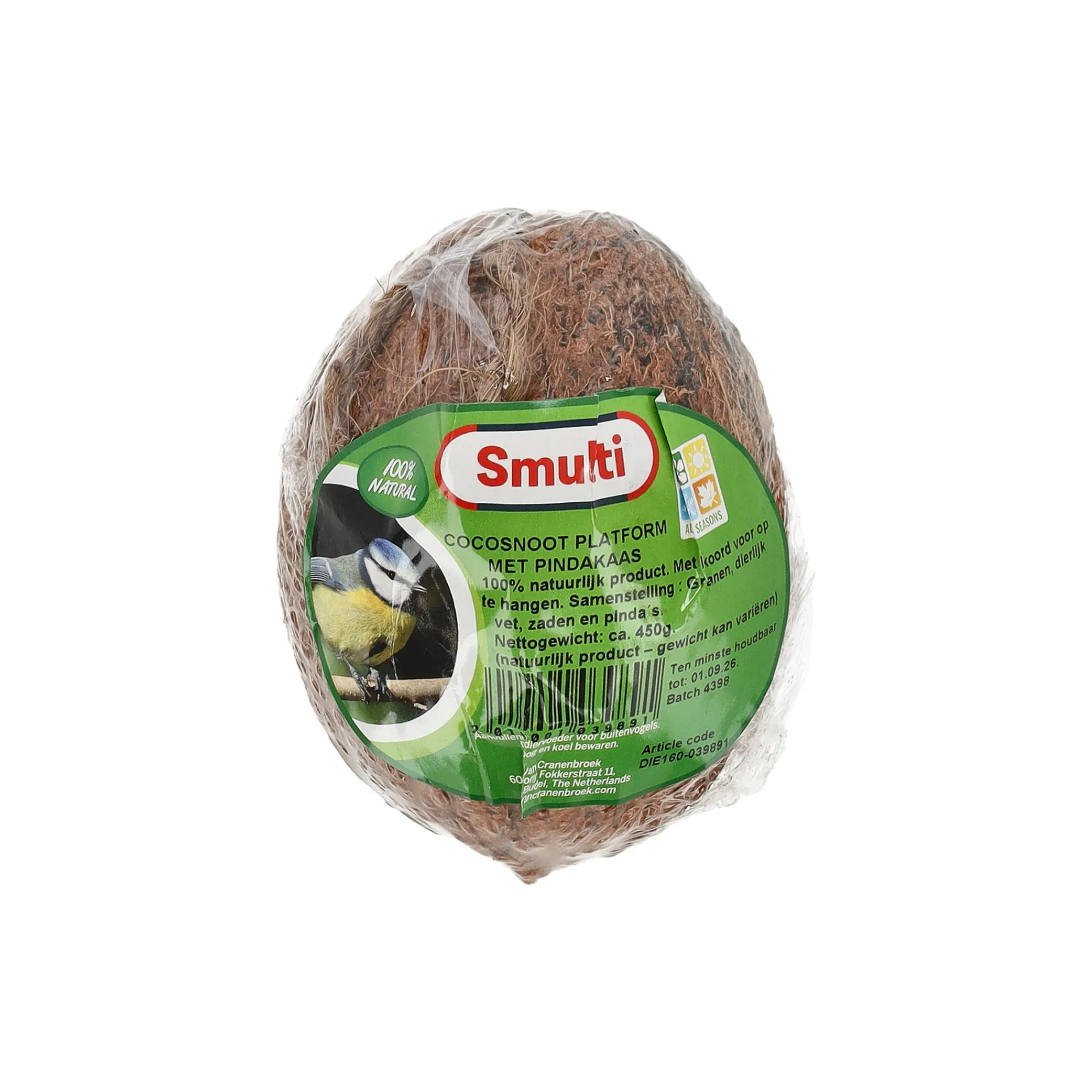 Smulti Vogelsnacks>Cocosnoot platform pindakaas