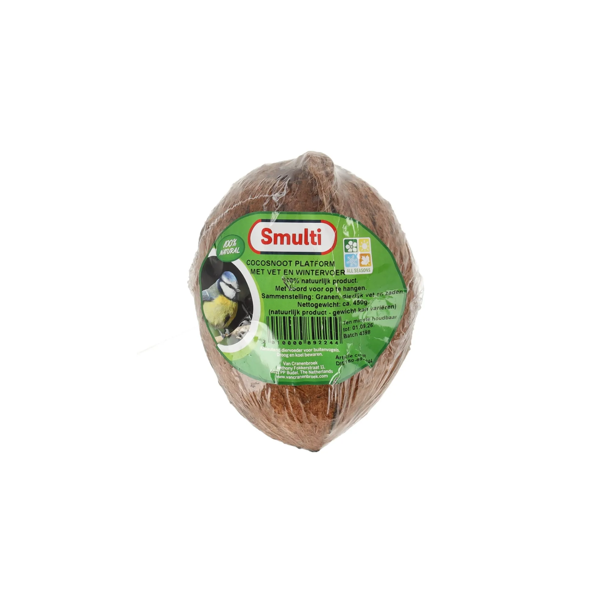 Smulti Vogelsnacks>Cocosnoot platform wintervoer