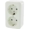 Q-link Schakelmateriaal>Contactdoos 2V Exo OPB RA PW