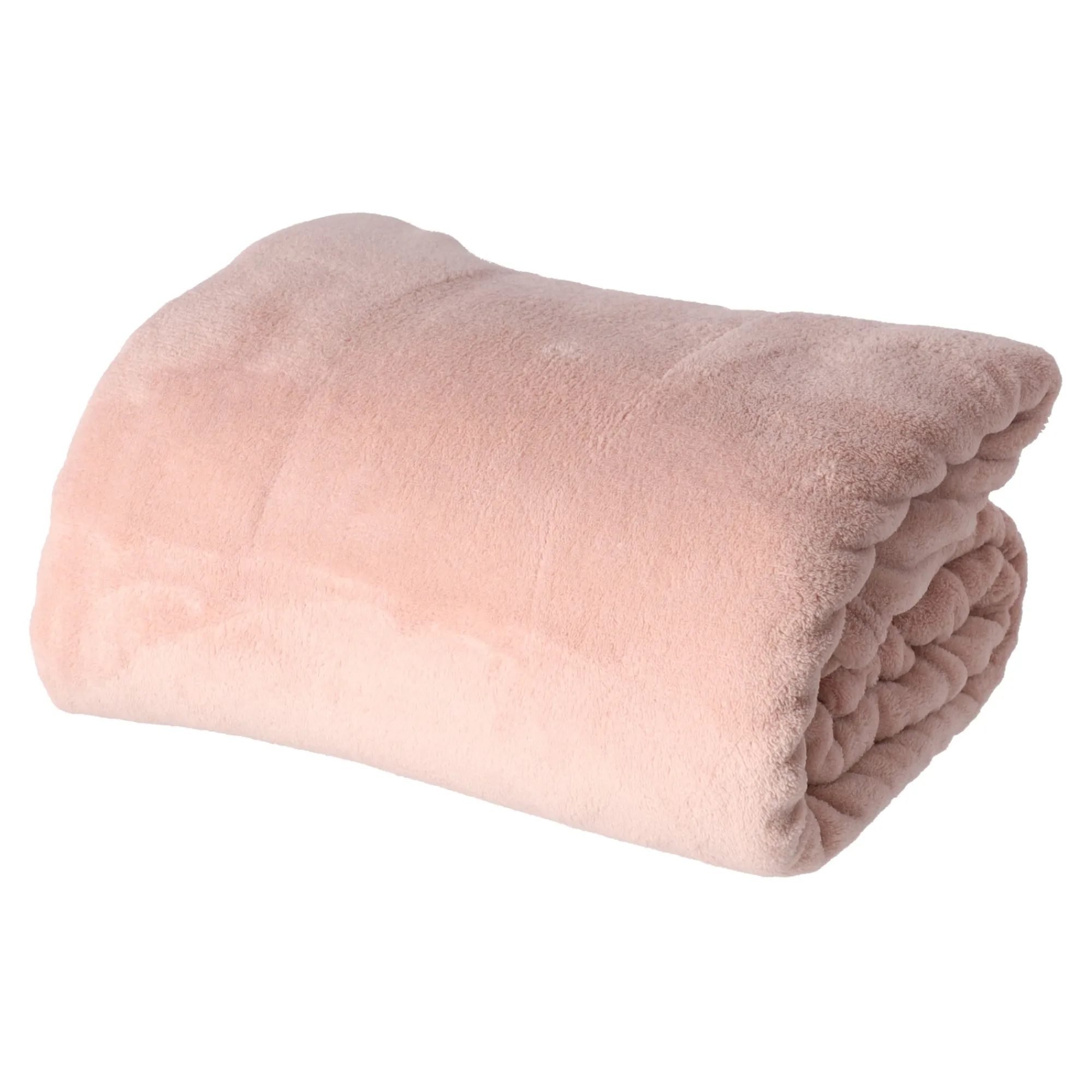 O'malley Plaids En Sierkussens>Coral fleece oud roze 150 x 200 cm