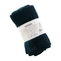 O'malley Plaids En Sierkussens>Coral fleece turquoise 150 x 200 cm