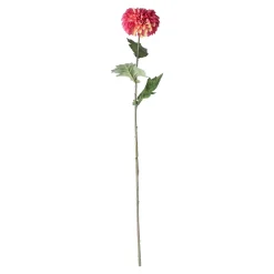 Everlands Kunstplanten En Kunstbloemen>Dahlia op steel fuchsia 75 cm