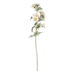 Kunstplanten En Kunstbloemen>Daisy op steel wit 70 cm