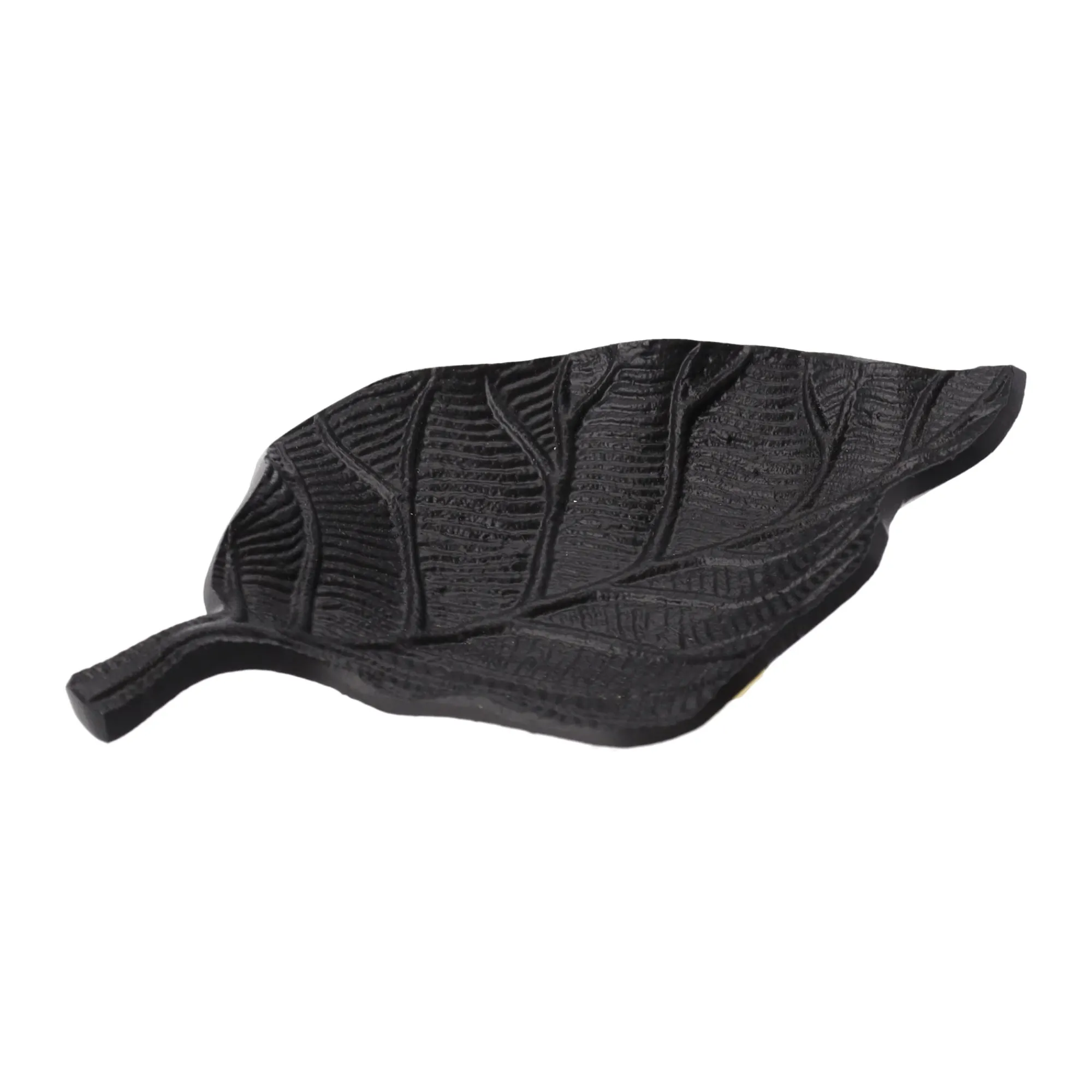Woondecoratie>Deco blad metaal Parksville 16 cm zwart