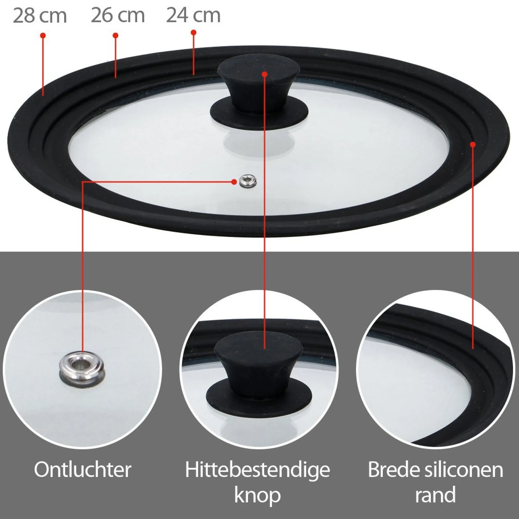 Alpina Koken & Tafelen>Deksel D28cm