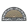 Van Cranenbroek Woondecoratie>Deurmat rubber-kokos halfrond 45x75cm