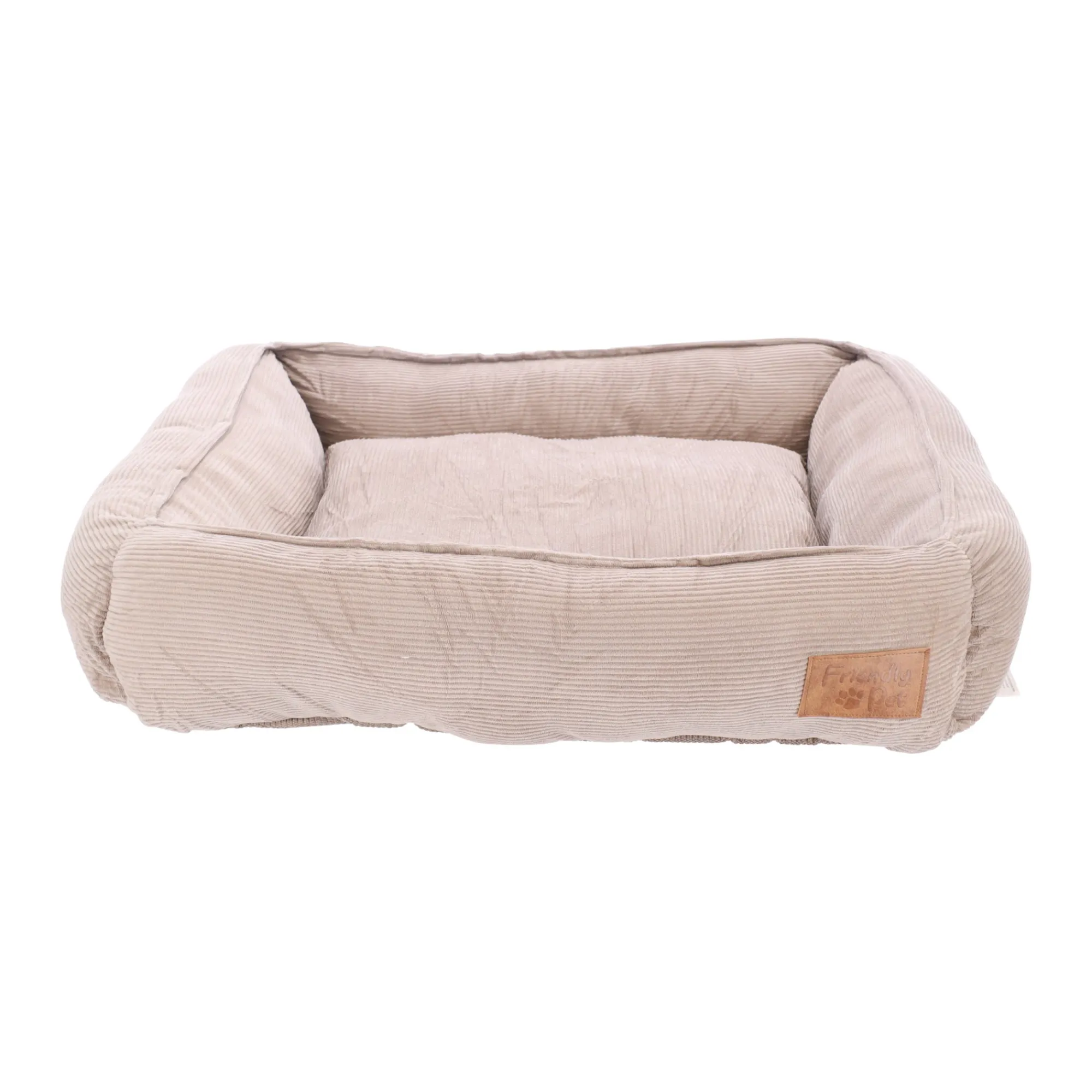 Friendly Pet Hondenmand>Dierenmand rib 65x60x20cm taupe