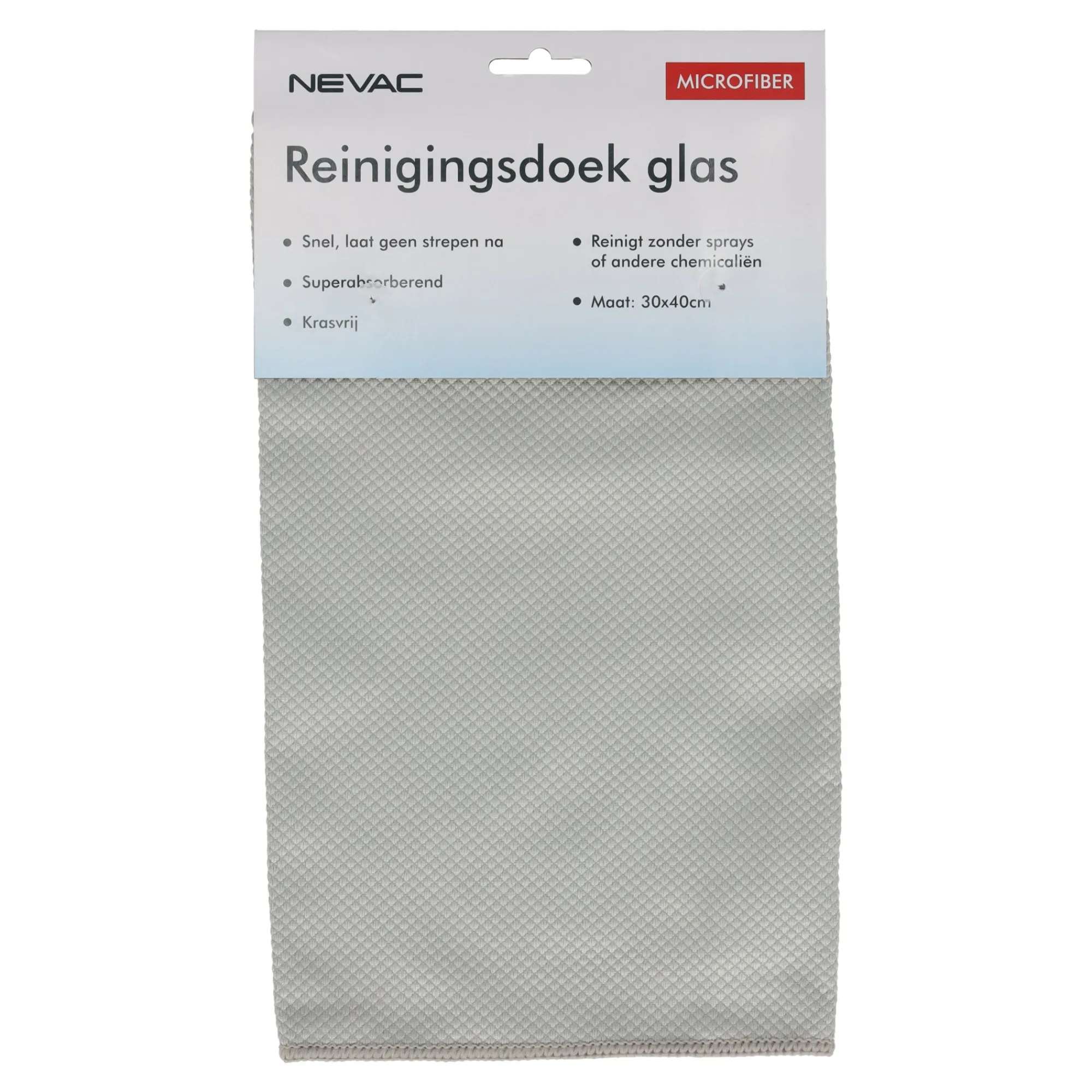 Nevac Schoonmaken>Doek glas 30x40cm RS019