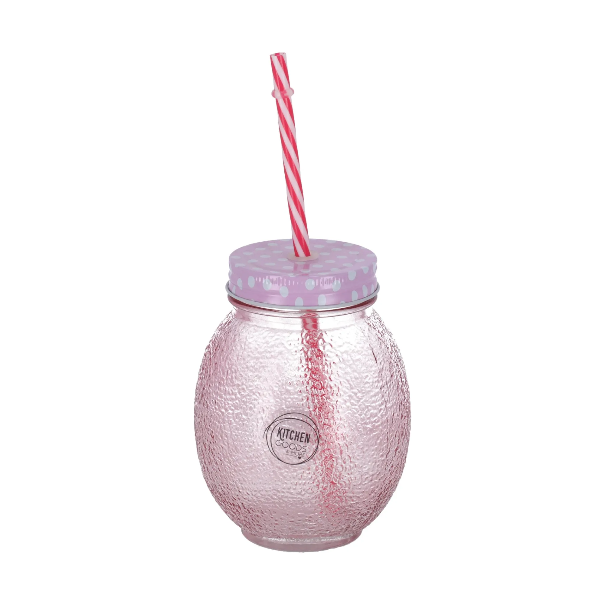 Decoris Koken & Tafelen>Drinkglas met rietje13 cm 4 assorti