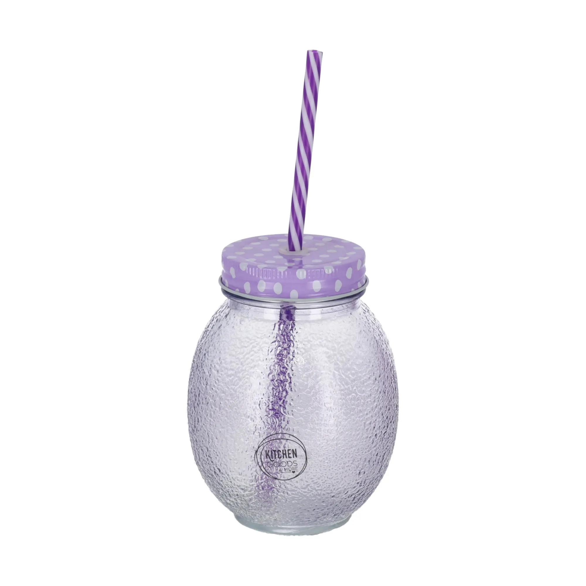 Decoris Koken & Tafelen>Drinkglas met rietje13 cm 4 assorti